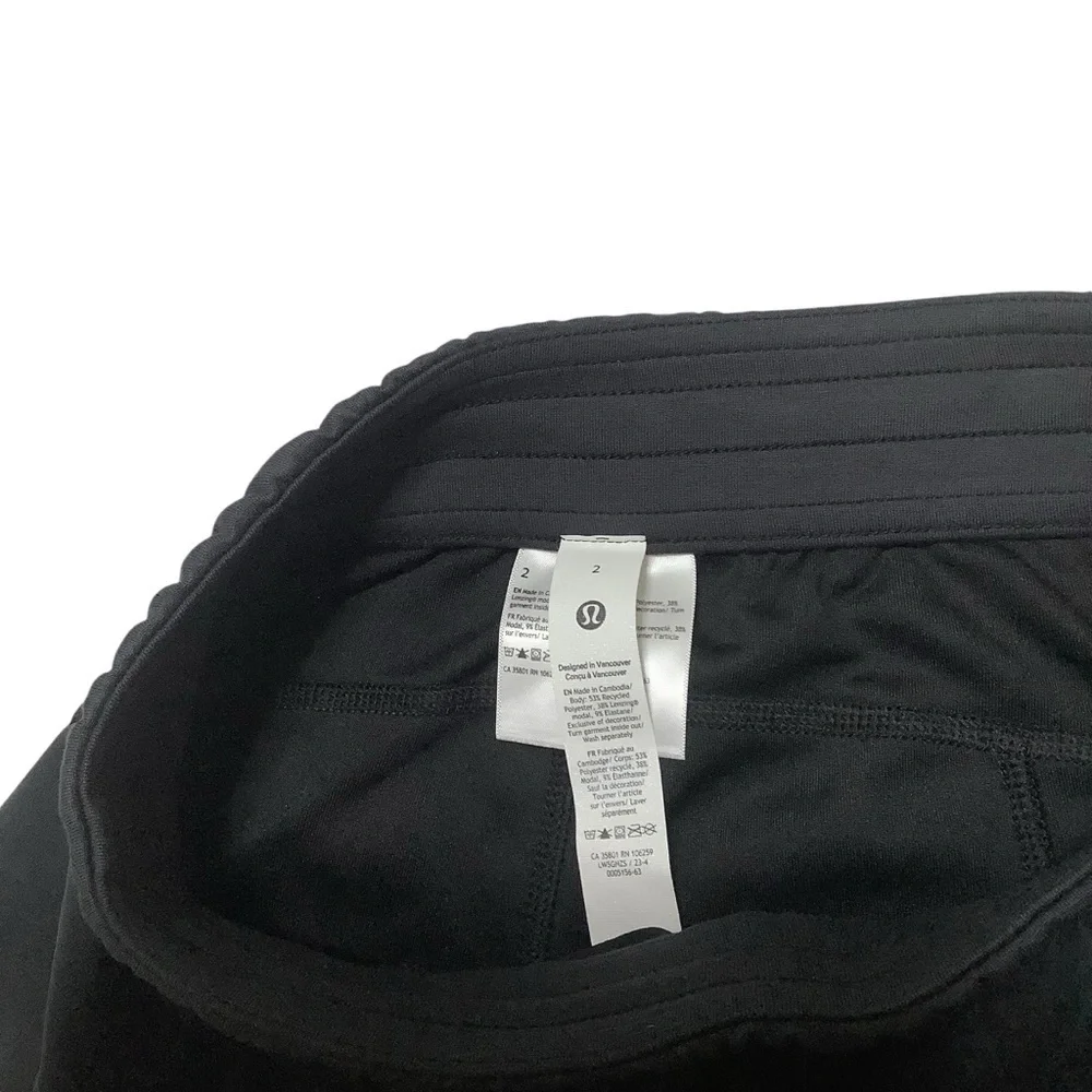 Lululemon Softstreme High-rise Straight Cropped Pant Sz 2 Black